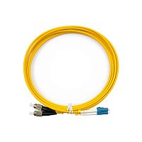 Патч-корд оптический LANMASTER, LSZH, дуплексный, LC/UPC-FC/UPC, SM OS2, 10 м | код LAN-2LC-2FC/SU-10 | LANMASTER