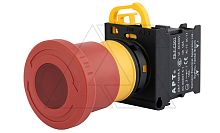 Кнопка аварийной остановки PB3E 40mm, разблок. поворотом, 1NC, 6A 230VAC/24VDC, с подсветкой без LED, 22mm, IP65 | код PB3N-ZR41S01/r00 | АРТ