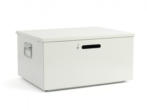 УМБ-3/120 универсальный монтажный бокс для трех АКБ 12В 120Ач, 571х424х281 мм, металл | код 415 | БАСТИОН