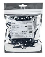 Дюбель-хомут 6х14мм для плоского кабеля нейлон черн. (уп.100шт) | код UDH14-06-14-100-K02 | IEK