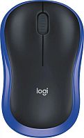 Мышь Logitech M185 черный/синий оптическая (1000dpi) беспроводная USB1.1 для ноутбука (2but) | код 1874177 | Logitech
