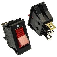 Клавишный переключатель RUICHI KCD3-101N-B11-R/3P, ON-OFF | код 107320 | Ruichi