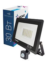 Прожектор светодиодный 30Вт 6500К IP65 2400лм с датчиком Super-Slim | код K_PR5_LED_30S | КОСМОС