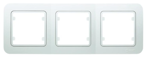 Рамка 3-м Lillium горизонт. бел. Makel 18002703