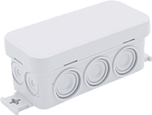 Корпус распаячной коробки 90x43x40мм, перфориванные стенки, прижимная крышка, пластик | код CP1020 | CETINKAYA PANO