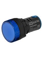 STATUS Лампа сигнальная AD-22DS, LED, d22 мм, 24-440 В AC/DC, синий TDM | код SQ0702-0095 | TDM