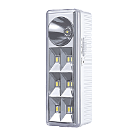 Светильник светодиодный аварийный СБА 2207DC 6+1LED 1.0Ah lithium battery DC IN HOME | код 4690612029559 | IN HOME