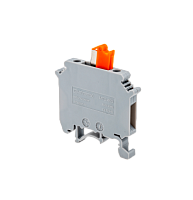 Клемма винтовая с ножевым размыкателем, 4мм2, серая MTU-4KS | код 69604 | MEYERTEC