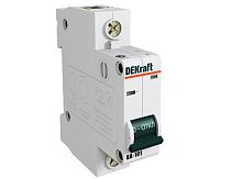 Модульный автоматический выключатель ВА-101 1 полюс, 1А, х-ка D | код. 11097DEK | DEKraft 