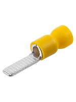 Наконечник штыревой плоский изолированный НШПИ 4,0-6,0 желтый (50 шт.) TDM | код SQ0545-0006 | TDM