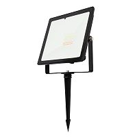 Прожектор светодиодный REXANT с пультом дистанционного управления 30 Вт, цвет свечения мультиколор (RGB) + опора на грунте 605-100 | код 605-012promo | REXANT