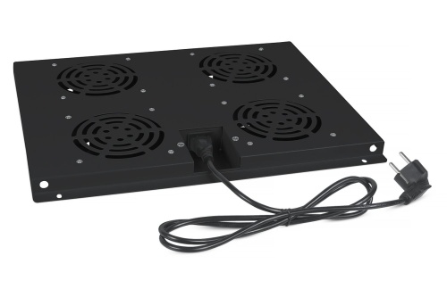 Модуль вентиляторный с 4-я вентиляторами для установки в напольные шкафы серии SH (TRAY-60-BK) | код 8612c | Cabeus Модуль вентиляторный с 4-я вентиляторами для установки в напольные шкафы серии SH (TRAY-60-BK) | код 8612c | Cabeus