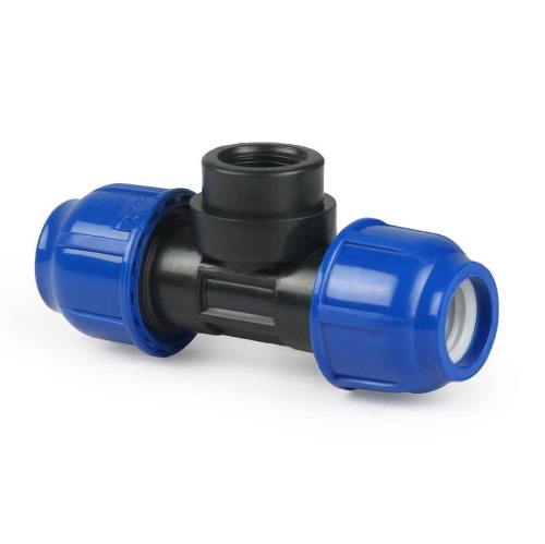 Тройник компрессионный внутр. резьба PN16 d25х3/4дюйм для ПЭ труб | код 11606 | RTP