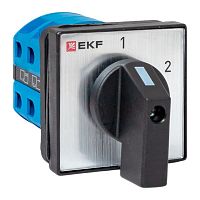 Переключатель кулачковый ПК-1-52 25А 2P «1-2» IP65 EKF | код pk-1-52-25-65 | EKF