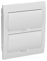 Корпус пластиковый ЩРВ-П-24 бел. дверь IP41 GENERICA | код MKP13-V-24-41-K01-G | GENERICA by IEK