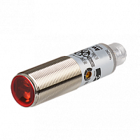 Фотоэлектрический датчик цилиндрический O18 L69мм, материал корпуса: никелированная латунь, диффузный, положение излучателя/приемника фронтальное, инфракрасный LED (850нм), расстояние срабатывания: 100мм, время срабатывания: 1мс, регулировка чувствительн