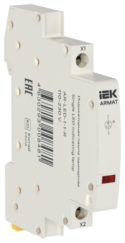 ARMAT Лампа инд. одинарная LED 110-230В AC кр. IEK | код AR-LED-1-1-R | IEK ARMAT Лампа инд. одинарная LED 110-230В AC кр. IEK | код AR-LED-1-1-R | IEK