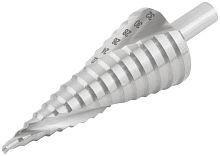 Сверло по металлу ступенчатое 4-32мм 15 ступеней спиральный профиль HSS КУРС 36367