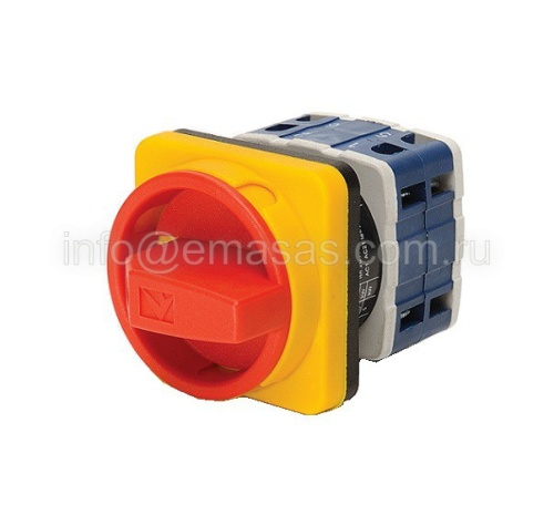 PSA050AK341E Переключатель авар., 3 полюса, двухпозиционный (0-1), 50А | код PSA050AK341E | EMAS