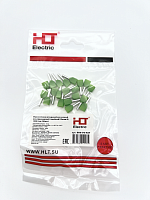 Наконечник штыревой втулочный изолированный (двойной) Ншви(2) 1008 зелёный HLT | код 084-04-427 | HLT