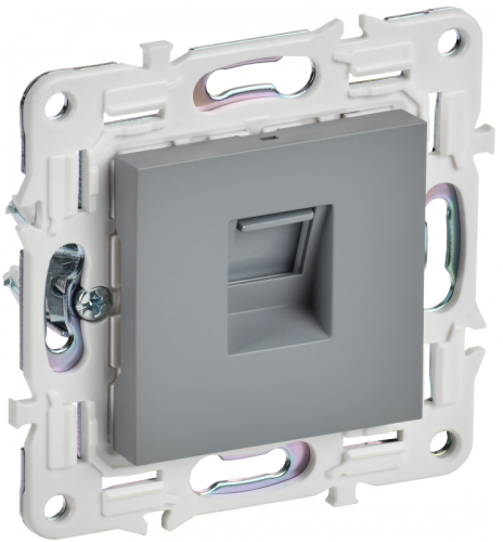 SKANDY Роз. комп. RJ45 кат.5E SK-K01Gr сер. IEK | код SK-K10-1-K03 | IEK SKANDY Роз. комп. RJ45 кат.5E SK-K01Gr сер. IEK | код SK-K10-1-K03 | IEK