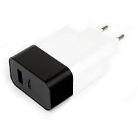 Адаптер питания Cablexpert MP3A-PC-26W, PD18W Type C +2.4A,бел | код MP3A-PC-26W | Cablexpert