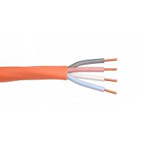 Кабель монтажный огнестойкий ТЕХНОКАБЕЛЬ-НН КПСнг(А)-FRLS-2х2х0,5, медный, неэкранированный, с низким дымо и газовыделением, 50 м, оранжевый | код КПСнг(А)-FRLS-2х2х0,5/50 | ТЕХНОКАБЕЛЬ-НН
