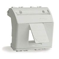 BRAVA Адаптер для информационныx разъемов Keystone 2 модуля бежевый | код 75613S | DKC