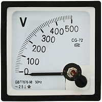 Вольтметр RUICHI 500В 50гц (72х72) | код 63929 | Ruichi