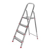 Стремянка металлическая 4 ступеньки, усиленный профиль REXANT | код 12-5054 | REXANT