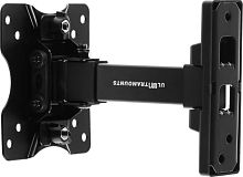 Кронштейн для телевизора Ultramounts UM860 черный 13-27 макс.20кг настенный поворот и наклон | код 1030654 | ULTRAMOUNTS