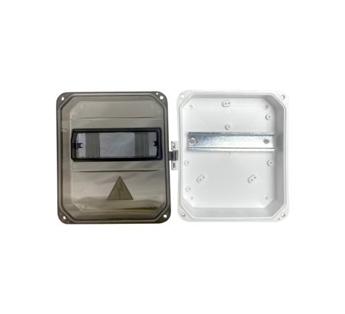 Корпус пластиковый ЩРН-П-8 прозрачная дверь с окном 226х197х106 IP55 | код KRZMI212 | KRZMI