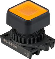 Световой индикатор L2RR-L4YD, квадратный ?30мм цвет желтый 12...24В пост./ 50-60Гц, монтажное отверстие ?22/25мм | код A8026-A5550009699 | РЕЛЕ И АВТОМАТИКА