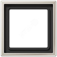 Рамка 1-я для горизонтальной/вертикальной установки Серия- LS990 Материал- металл Цвет- благородная сталь | код ES2981 | JUNG