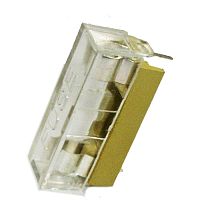 Держатель предохранителя RUICHI S1054, 6.35x30 мм, 6 А, 250 В, с крышкой | код 65357 | Ruichi