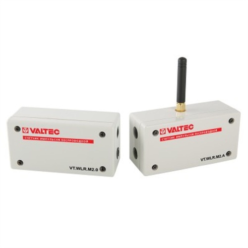 Счетчик импульсов беспроводной RF433 2-х канальный c возможностью подключения внешней антены | код. VT.WLR.M2.A | VALTEC Счетчик импульсов беспроводной RF433 2-х канальный c возможностью подключения внешней антены | код. VT.WLR.M2.A | VALTEC