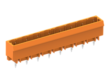 478209 Вилка на плату MCS, вертик., шаг 7.62мм2, 9 конт., оранж., шт | код 478209 | SUPU