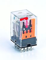 Промежуточное реле 4 конт. с LED инд. и TEST функ. 3А 6В AC ПР-102 | код 23817DEK | DEKraft