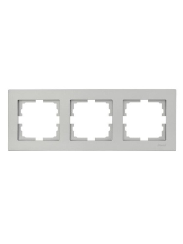 Рамка 3-местн. горизонт. VESNA платина