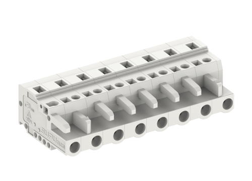 475606 Розетка каб., MCS, горизонт.,шаг 7.5мм, 6 конт., сер., шт | код 475606 | SUPU