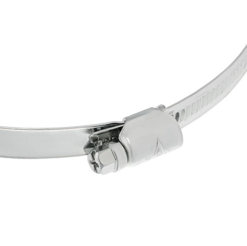 Хомут червячный 90-110/12-0.8 мм. нержавеющая сталь W2 | код 07-0790-12 | REXANT фото 3