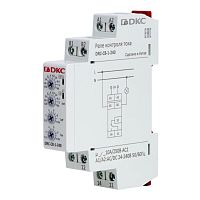 Реле контроля тока, 0.8-8А, конфигурация контакта 1CO, 24-240 AC/DC | код DRC-C8-1-240 | DKC