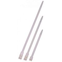 Стяжка пластиковая нейлоновая с двойным замком 9х265мм, белая, 100шт | код TWT-CVD-265 | TWT