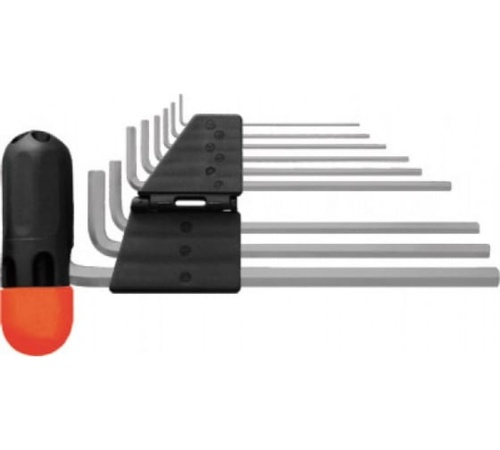 Набор ключей шестигранных (9шт+держатель) | код 64197 | FIT