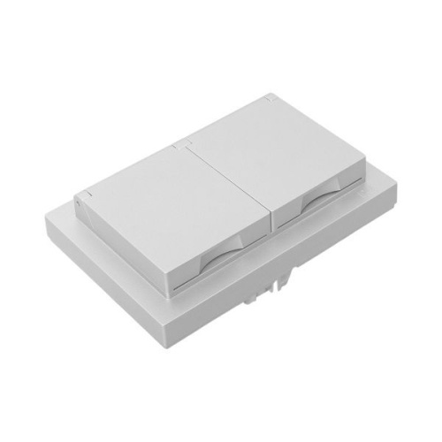 Розетка 2-м СП Эпика 16А IP44 с заземл. защ. шторки с рамкой с крышками механизм алюм. EKF UP1-SOA-211-44 фото 2 Розетка 2-м СП Эпика 16А IP44 с заземл. защ. шторки с рамкой с крышками механизм алюм. EKF UP1-SOA-211-44 фото 2