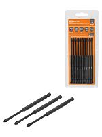 Набор бит PH2x125, односторонних, сталь S2, Е 1/4, намагниченные, торсионные, 10 шт., «Алмаз» TDM | код SQ1019-0451 | TDM