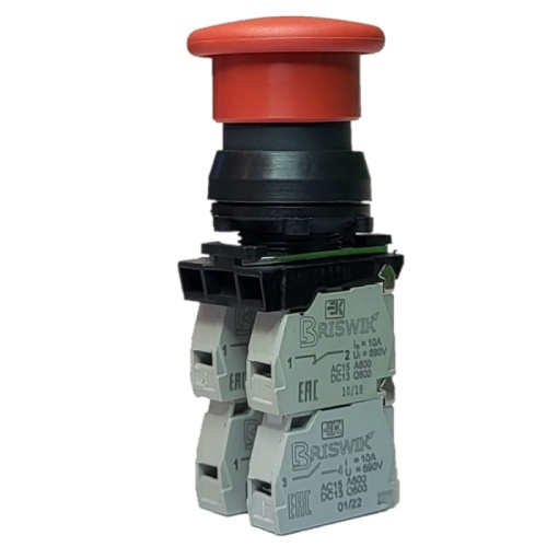 Выключатель Briswik КЕ 192/8м красный 1но+2нз Гриб IP66 УХЛ2 10А | код aZ-HB-6Ai-0233 | Briswik Выключатель Briswik КЕ 192/8м красный 1но+2нз Гриб IP66 УХЛ2 10А | код aZ-HB-6Ai-0233 | Briswik