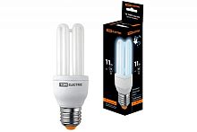 Лампа энергосберегающая КЛЛ-3U-11 Вт-4000 К–Е27 (41х116 мм) TDM | код SQ0323-0041 | TDM