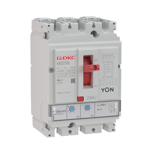 Выключатель автоматический в литом корпусе YON | код MD250N-TM250 | DKC