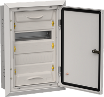 TITAN 5 Корпус мет. ЩРв-24 (1х24) 505х365х130 IP31 сер IEK | код TI5-50-V-024-31-7035 | IEK